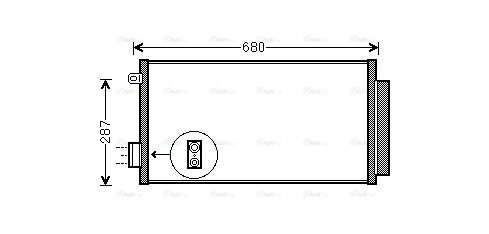 FTA5411D AVA QUALITY COOLING Радиатор кондиционера