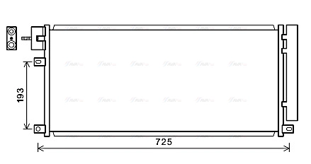 OL5634D AVA QUALITY COOLING Радиатор кондиционера
