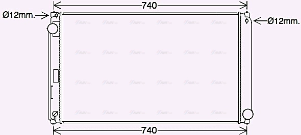 TO2748 AVA QUALITY COOLING Радиатор двигателя