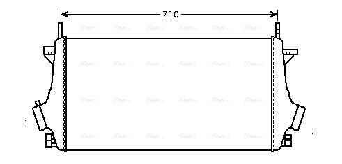 OLA4476 AVA QUALITY COOLING Интеркулер