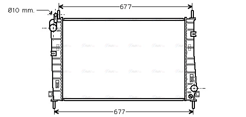 FDA2335 AVA QUALITY COOLING Радиатор двигателя