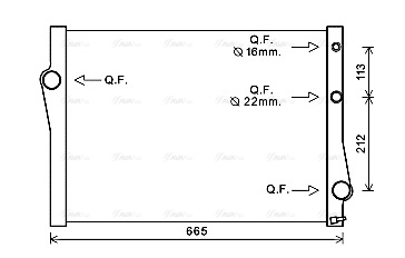 BWA2471 AVA QUALITY COOLING Радиатор двигателя