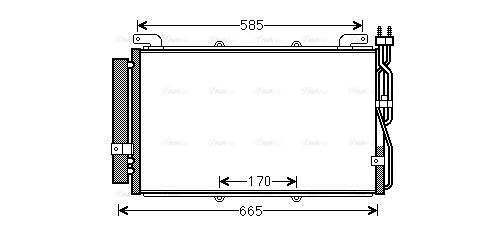 HYA5220D AVA QUALITY COOLING Радиатор кондиционера