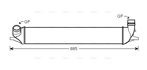 RTA4426 AVA QUALITY COOLING Интеркулер