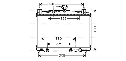 MZ2212 AVA QUALITY COOLING Радиатор двигателя
