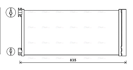 RTA5626D AVA QUALITY COOLING Радиатор кондиционера