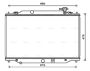 MZ2270 AVA QUALITY COOLING Радиатор двигателя