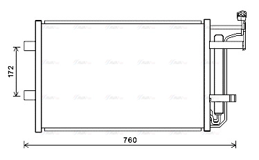 MZ5252D AVA QUALITY COOLING Радиатор кондиционера
