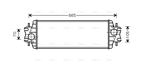 RTA4328 AVA QUALITY COOLING Интеркулер