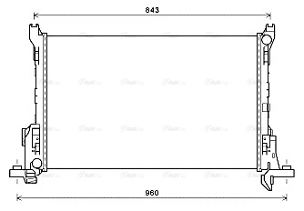 RT2625 AVA QUALITY COOLING Радиатор двигателя