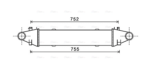 MSA4525 AVA QUALITY COOLING Интеркулер