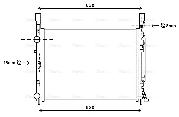 RTA2469 AVA QUALITY COOLING Радиатор двигателя