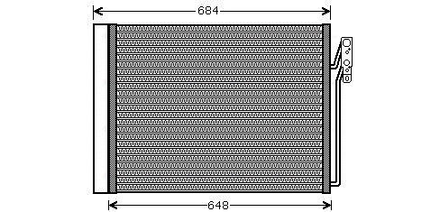 AUA5211D AVA QUALITY COOLING Радиатор кондиционера