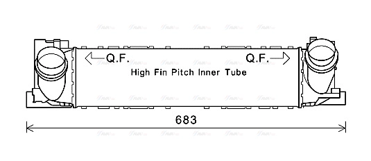 BW4467 AVA QUALITY COOLING Интеркулер