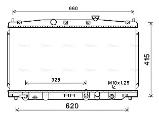 HD2288 AVA QUALITY COOLING Радиатор двигателя