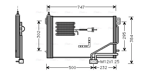 MSA5298D AVA QUALITY COOLING Радиатор кондиционера