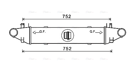MSA4596 AVA QUALITY COOLING Интеркулер