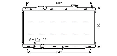 HD2307 AVA QUALITY COOLING Радиатор двигателя