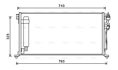 MTA5220D AVA QUALITY COOLING Радиатор кондиционера