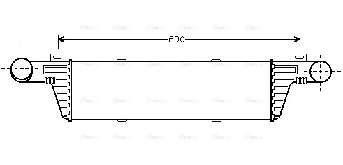 MSA4224 AVA QUALITY COOLING Интеркулер