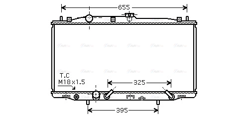 HD2183 AVA QUALITY COOLING Радиатор двигателя