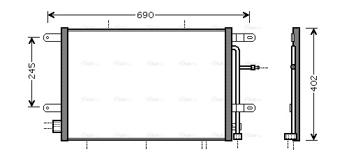 AI5239 AVA QUALITY COOLING Радиатор кондиционера