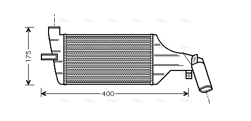 OLA4325 AVA QUALITY COOLING Интеркулер