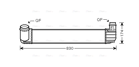 RTA4413 AVA QUALITY COOLING Интеркулер