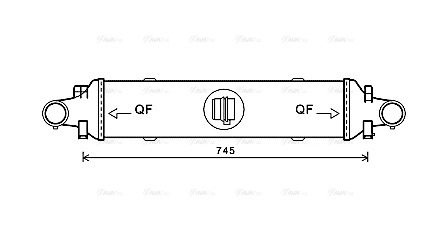 MSA4593 AVA QUALITY COOLING Интеркулер