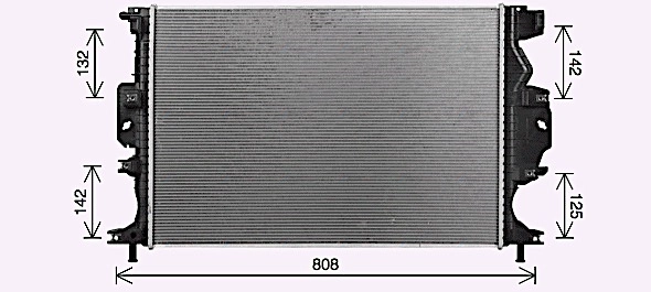 FD2689 AVA QUALITY COOLING Радиатор двигателя