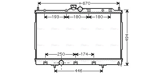 MT2183 AVA QUALITY COOLING Радиатор двигателя