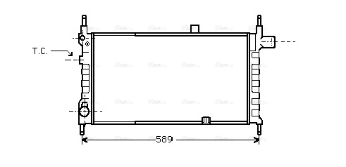OL2063 AVA QUALITY COOLING Радиатор двигателя