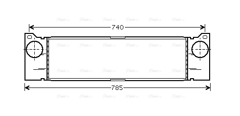MSA4370 AVA QUALITY COOLING Интеркулер
