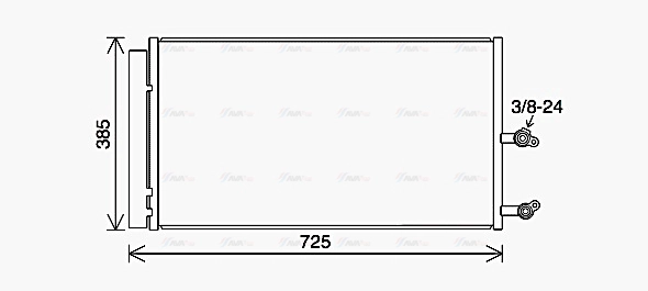 VO5194D AVA QUALITY COOLING Радиатор кондиционера