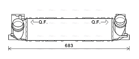 BWA4464 AVA QUALITY COOLING Интеркулер
