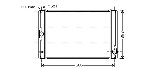 TOA2400 AVA QUALITY COOLING Радиатор двигателя