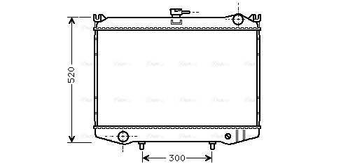 DN2041 AVA QUALITY COOLING Радиатор двигателя