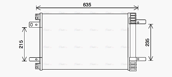 CN5311D AVA QUALITY COOLING Радиатор кондиционера