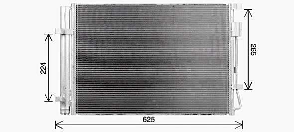 KA5341D AVA QUALITY COOLING Радиатор кондиционера