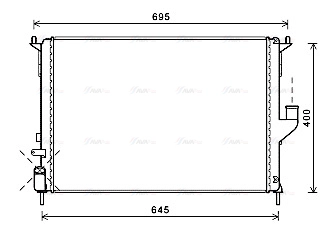 RTA2477 AVA QUALITY COOLING Радиатор двигателя