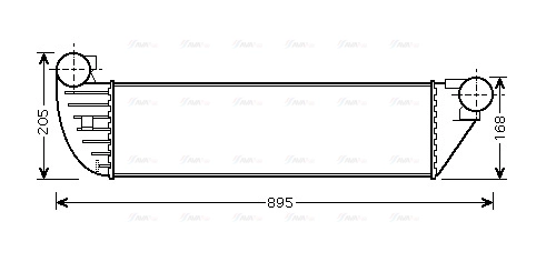 RTA4397 AVA QUALITY COOLING Интеркулер