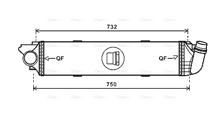 RT4622 AVA QUALITY COOLING Интеркулер