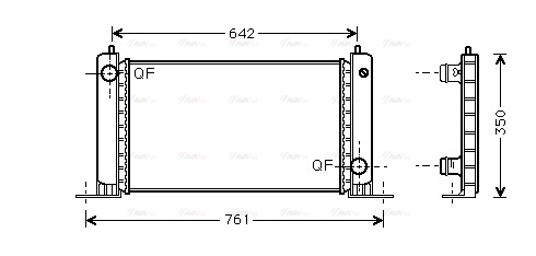 FTA2243 AVA QUALITY COOLING Радиатор двигателя