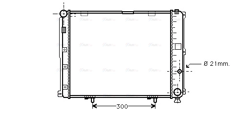 MS2126 AVA QUALITY COOLING Радиатор двигателя