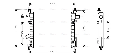 FD2372 AVA QUALITY COOLING Радиатор двигателя