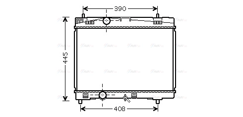 TOA2357 AVA QUALITY COOLING Радиатор двигателя
