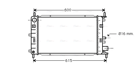 FD2149 AVA QUALITY COOLING Радиатор двигателя