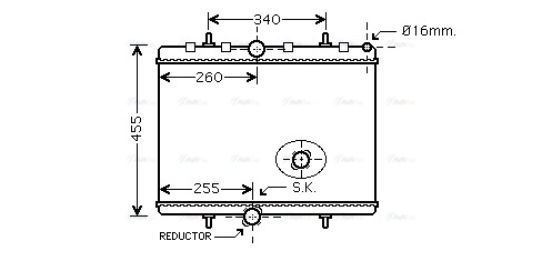 PEA2314 AVA QUALITY COOLING Радиатор двигателя