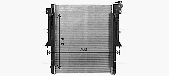 MT2281 AVA QUALITY COOLING Радиатор двигателя