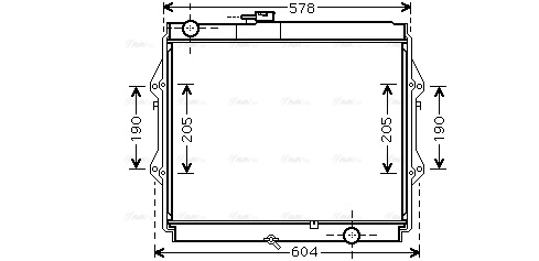 TOA2642 AVA QUALITY COOLING Радиатор двигателя